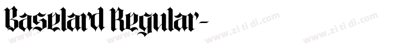 Baselard Regular字体转换